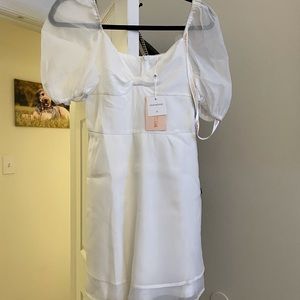 White A-Line Mini Dress